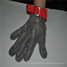 Hitzebeständige Handschuhe aus rostfreiem Stahl für Metzgerhandschuh